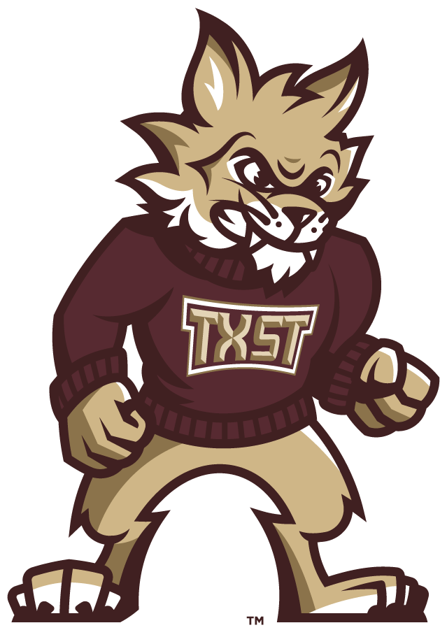 Texas State Bobcats 2021-Pres Mascot Logo v2 iron on transfers for clothing